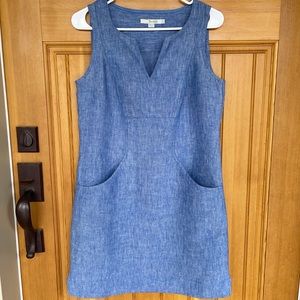 Boden Sleeveless Linen Dress